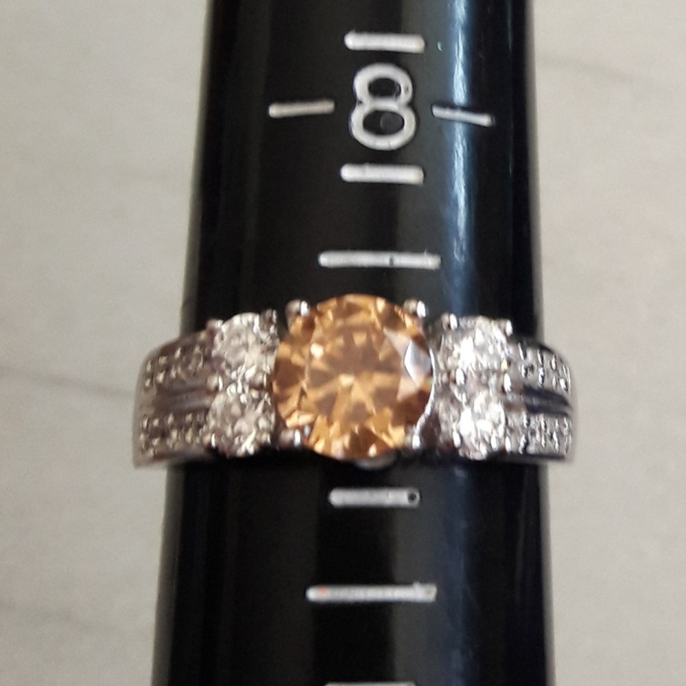 925 sterling silver light topez ring